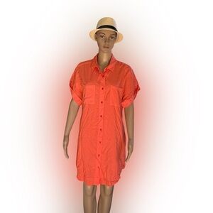 NWT DEAR JOHN Tigerlily Destiny‎ Shirt Dress Women’s Size Medium 100% Rayon
